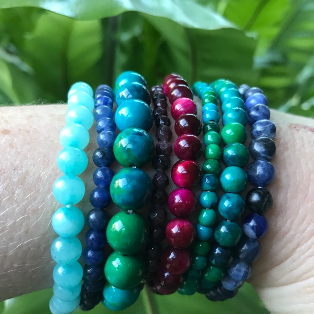 Genuine Gemstone bracelets - Emerald, Ruby, etc. - Picture 4 of 14